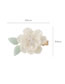 Fashion White Shell Crystal Camellia Hair Clip