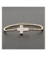 Fashion Gold Gold Beaded White Pine Cross Bracelet