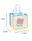 Fashion Cartoon Bear Cartoon Bear Pvc Transparent Square Tote Bag