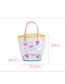 Fashion Yellow Toast Cartoon Pvc Transparent Bunny Handbag