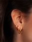 Fashion 18mm Steel Color Stainless Steel Hoop Earrings