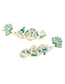 Fashion Mixed Color C Alloy Diamond Seahorse Stud Earrings