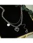 Fashion 8# Alloy Geometric Heart Ot Buckle Necklace
