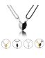 Fashion 3# Alloy Geometric Half-heart Necklace