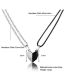Fashion 3# Alloy Geometric Half-heart Necklace