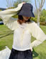 Fashion 4 Solid White Solid Color Lace-up Short Long Sleeve Sun Protection Jacket