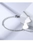Fashion Silver Stainless Steel Heart Bracelet