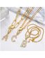 Fashion D (without Chain) Copper Inlaid Zirconium 26 Letters Diy Jewelry Accessories
