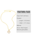 Fashion C Round Shell Letter Mom Necklace
