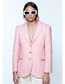 Fashion Pink Textured Blazer