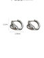 Fashion Ear Buckles - Silver Alloy Geometric Irregular Earrings