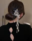 Fashion Silver Alloy Geometric Chain Tassel Butterfly Hairpin