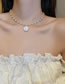 Fashion Gold Floral Pearl Beaded Necklace