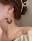 Fashion Red-2 Alloy Diamond Strawberry Earrings