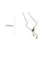 Fashion Gold Bronze Zirconium Leaf Necklace
