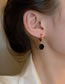 Fashion Black (titanium Steel) Titanium Geometric Hoop Earrings