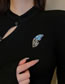 Fashion 4# Alloy Diamond Butterfly Brooch