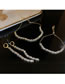 Fashion Ear Buckles--gold Geometric Zirconium Tassel Drop Earrings