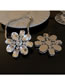 Fashion Brooch Bronze Diamond Flower Brooch