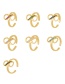 Fashion White Copper Set Zircon Figure 8 Ring