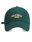 Fashion Army Green Cotton Letter Embroidered Baseball Cap