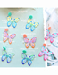 Fashion Blue Pink Butterfly Acrylic Butterfly Earrings