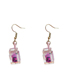 Fashion Bottle Of Plum Red Acrylic Fruit Cup Earrings