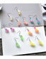 Fashion Yellow Cup Resin Fruit Cup Earrings