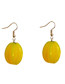 Fashion Cantaloupe Resin Three-dimensional Fruit Earrings