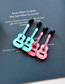 Fashion Guitar Pink Acrylic Guitar Earrings