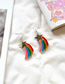 Fashion Mirror Rainbow Acrylic Star Rainbow Earrings