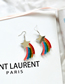 Fashion Mirror Rainbow Acrylic Star Rainbow Earrings