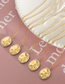 Fashion Gold Titanium Steel Two-tone Shaped Necklace