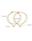 Fashion S035-gold Anklet Titanium Steel Gold Plated Round Anklet