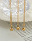 Fashion Gold Titanium Steel Bell Necklace