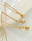 Fashion Gold Titanium Steel Bell Necklace