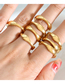 Fashion Gold Geometric Shaped Irregular Ring