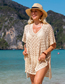 Fashion Apricot Cutout Knit Swimsuit Cover Up Skirt