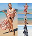 Fashion Zebra Chiffon Print Cardigan Swimsuit Cover Up Skirt