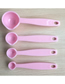 Fashion Five-color Measuring Spoon Five-piece Set Of Thickened Plastic Measuring Spoons With Scale