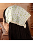 Fashion Green Fabric Floral Lace Triangle Triangle Headband