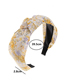 Fashion Yellow-3 Fabric Print Knotted Wide-brimmed Headband