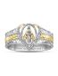 Fashion Silver Alloy Geometric Virgin Mary Ring