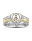 Fashion Silver Alloy Geometric Virgin Mary Ring