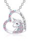 Fashion Necklace Alloy Diamond Unicorn Heart Necklace