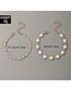 Fashion Gold Alloy Geometric Pearl Bracelet Set