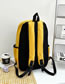 Fashion Black Contrast Nylon Waterproof Backpack