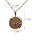 Fashion 2# Brass Gold-plated Oil-drip Palm Necklace With Diamonds