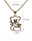 Fashion 6# Copper Gold Plated Tiger Necklace