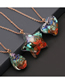 Fashion Nsn00403 Geometric Colorful Crystal Drop Necklace